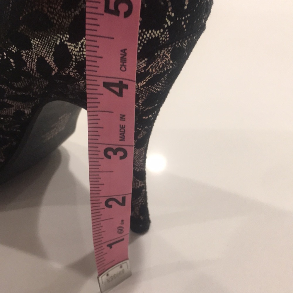 ✅ SOLD Black “Lace” Silver Heel 10M - Picture 10 of 10